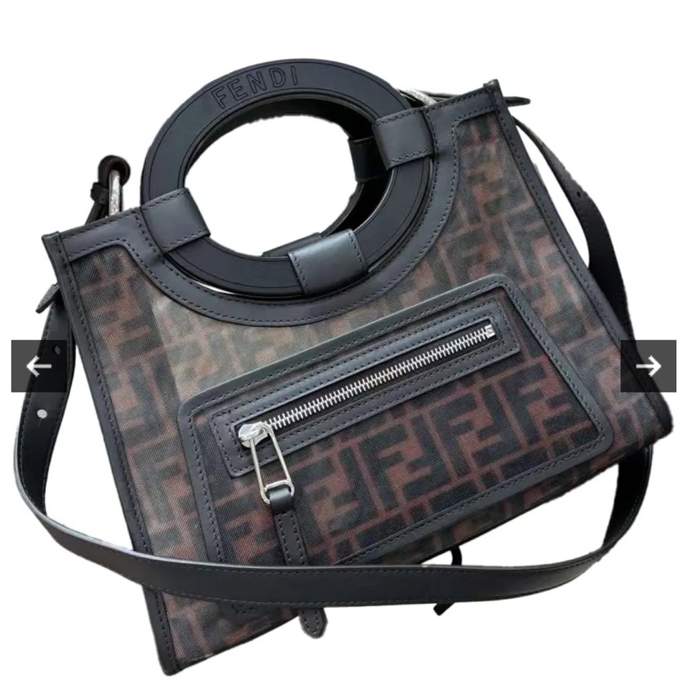 Fendi Runaway FF Mesh and Leather Bag. Rarely used!